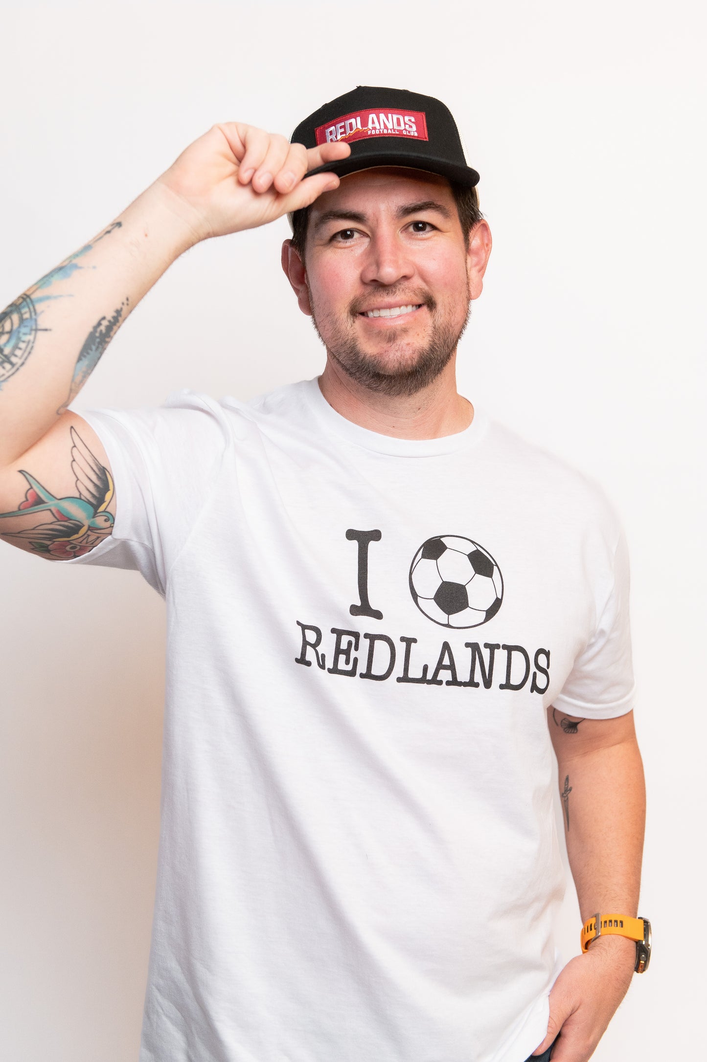 Adult Trucker Hat Black/Cream - Image 4